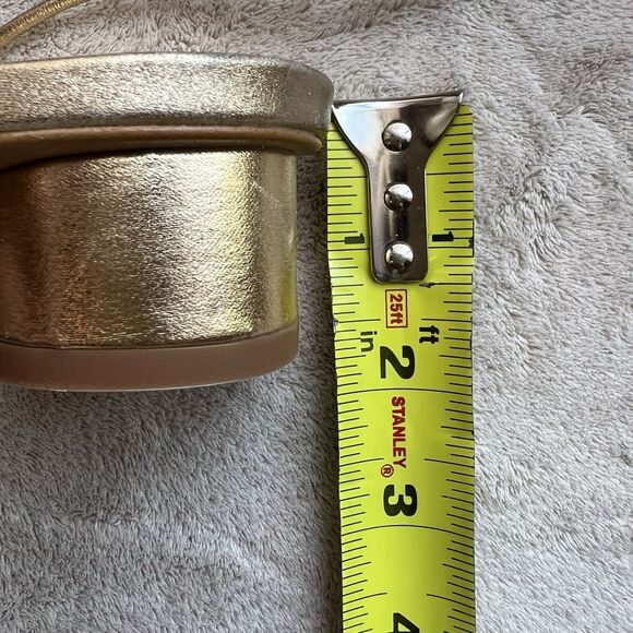 Zara Metallic Gold Low Heel Strappy Sandal Women EU 38 US 7.5 Casual Resort - Picture 9 of 16